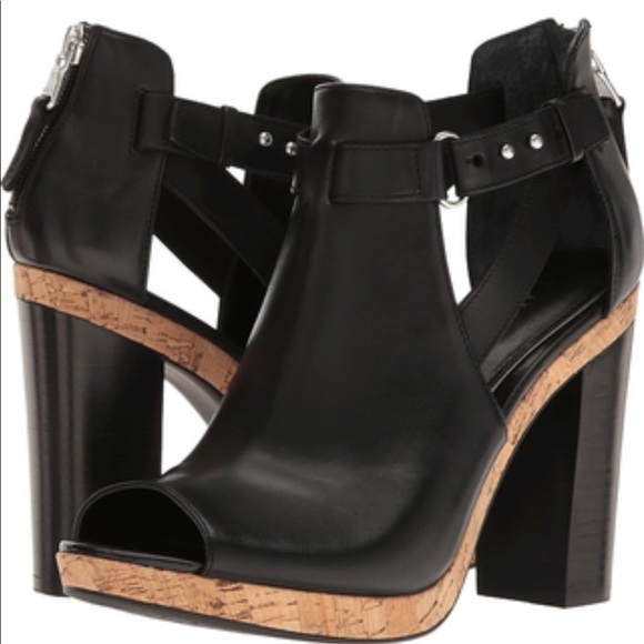 Lauren Ralph Lauren Shoes - Peep toe leather booties